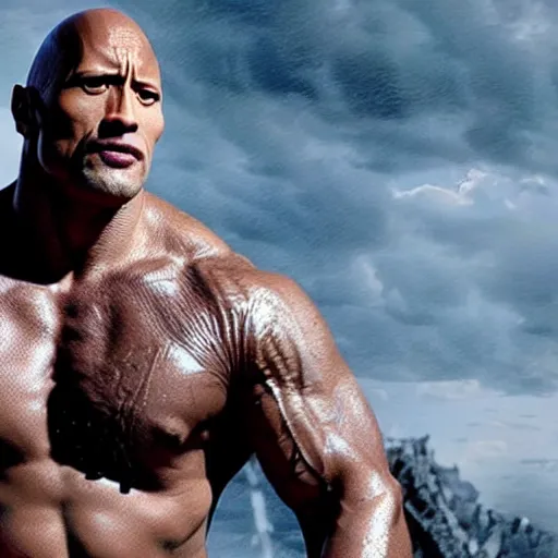 Image similar to Dwayne Johnson in Spartacus 4K quality super realistic