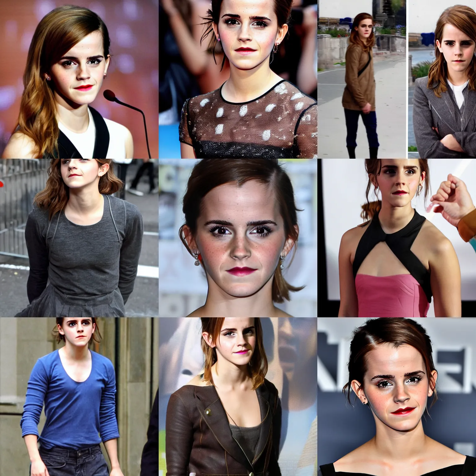 Prompt: emma watson angry that nerds keep making pictures of her