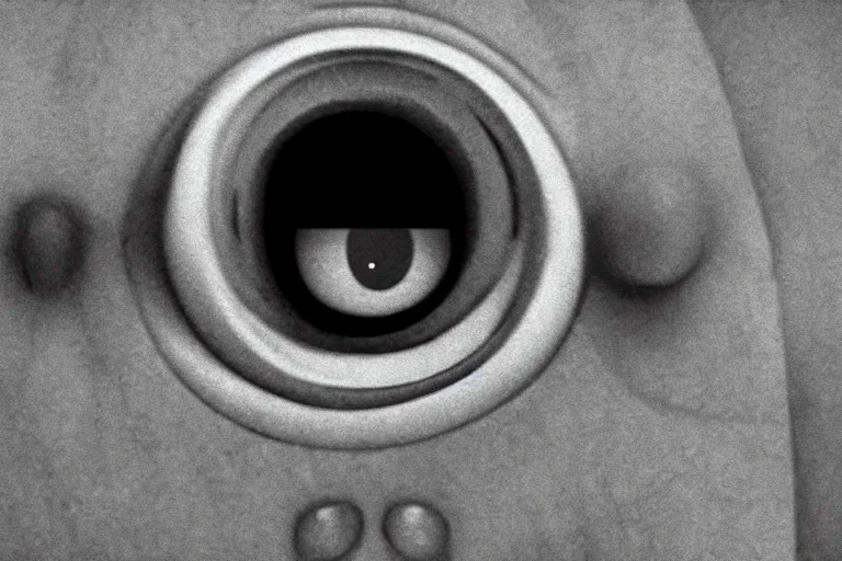 Image similar to a vhs still of a minion in blair - witch project ( 1 9 9 9 ), real life, chromatic abberation, desaturated, noise, cinematic, detailed, move still, ultra realistic face, accurate, 8 k, hd