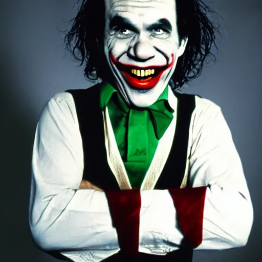 Image similar to gilbert gottfried as the joker