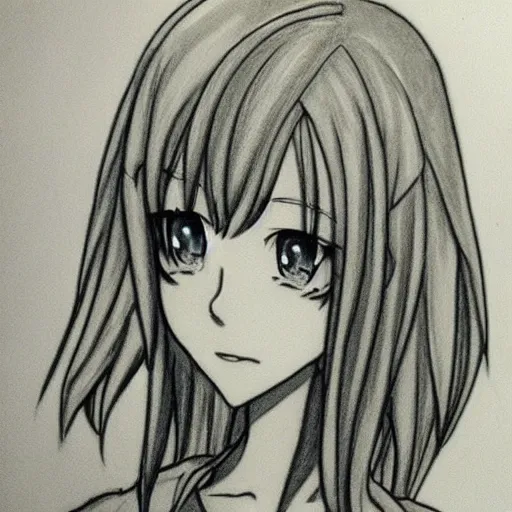 Image similar to anime girl perfectly drawn, very detailed