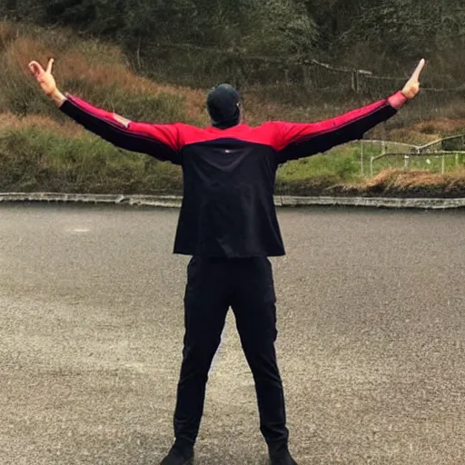 Prompt: a man t posing