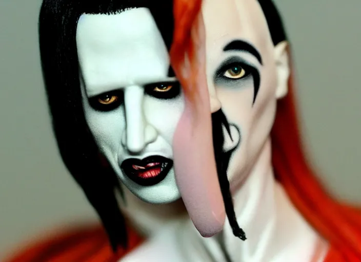 Image similar to marilyn manson barbie