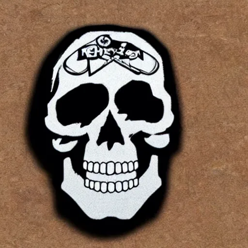 Image similar to skull chevrier, sandra 0 8 0 emblem