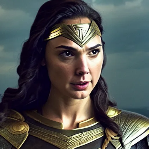 Prompt: gal gadot playing odin all mother from the thor movie, highly detailed, cinematic shot, cinematic lighting, 8 k, exquisit facial detail