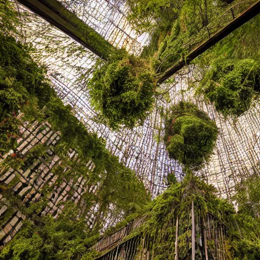 Image similar to a city of giants made of foliage