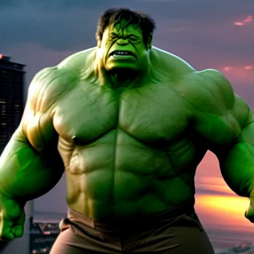 Image similar to a tardigrade as the hulk in the avengers