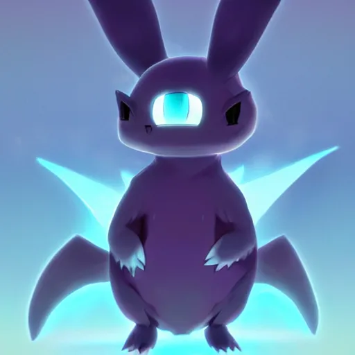 Image similar to translucent cute pokemon like pet with cute eyes, dark colors smoke spiritual fantasy digital art by artgem, studio ghibli, clean cel - shaded vector art, style artstation, style greg rutkowski, octane render, unreal engine 6, epic game graphics, fantasy, conceptual art, ray tracing