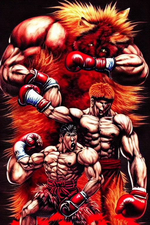 Image similar to extreme long shot. 8 bit nes graphics. antropomorphic muscular masculine wolf. kickboxer fighter, in shorts. wolf head. fine details, very sharp, art from nes game cartridge, 8 0's, vhs artefacts, vaporwave style, marc simonetti and hermann nitsch. streetfighter, kung fury movie