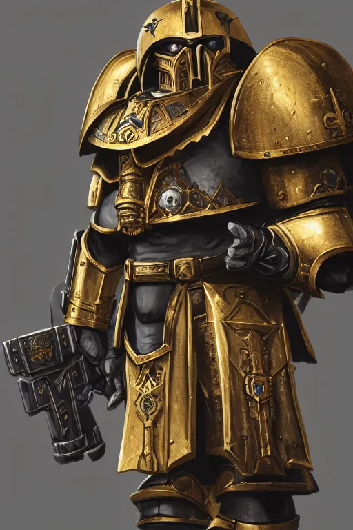 Image similar to armor portrait heros warhammer 4 0 k horus heresy fanart - the primarchs emperor by johannes helgeson animated with vfx concept artist & illustrator global illumination ray tracing hdr fanart arstation zbrush central hardmesh 8 k octane renderer comics stylized