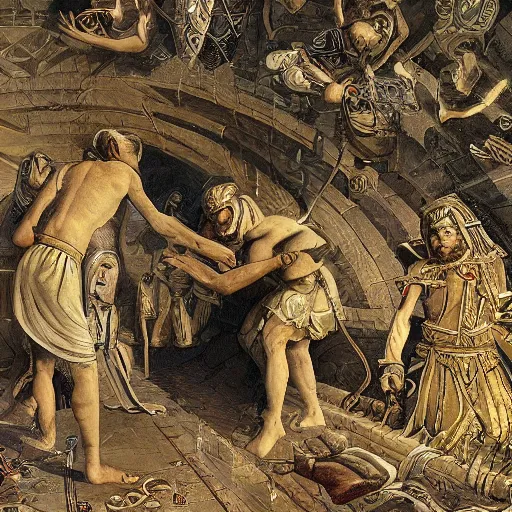 Image similar to The moment of contact between civilizations, highly detailed, illustration