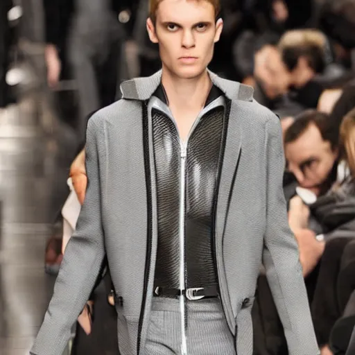 Image similar to giger hugo boss high fashion