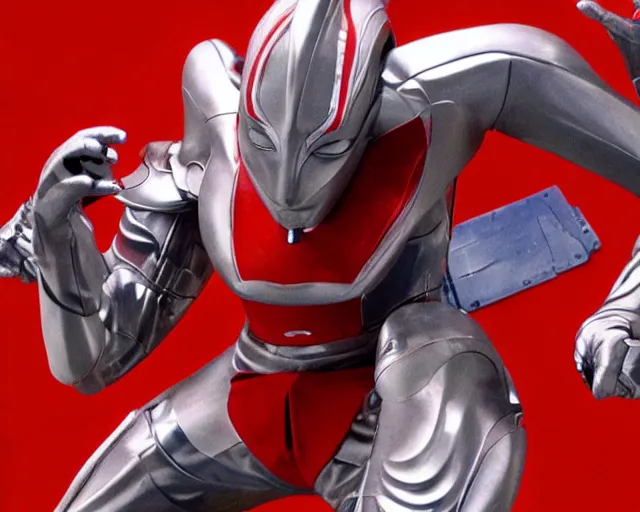 Image similar to ultraman, japanese tokusatsu, live action, professional special effects