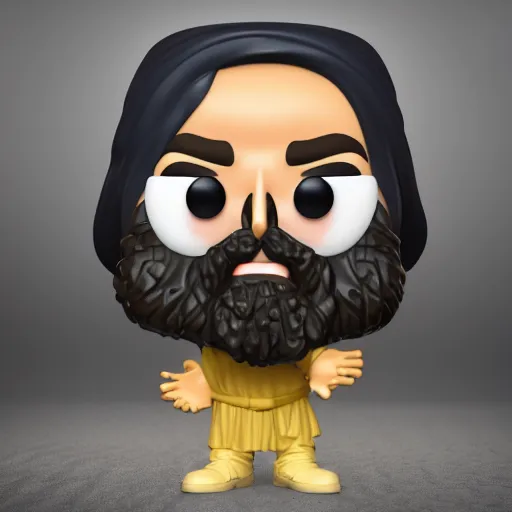 Prompt: funko pop of osama bin laden, product shot, macro, hyper realistic, octane render, unreal engine, 4 k, 8 k