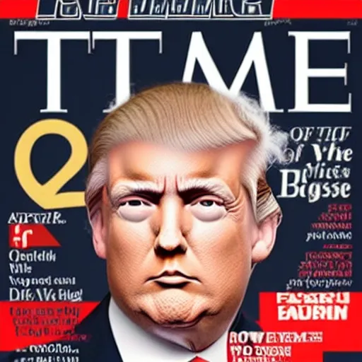 Image similar to Time person of the year: Bald Donald Trump,