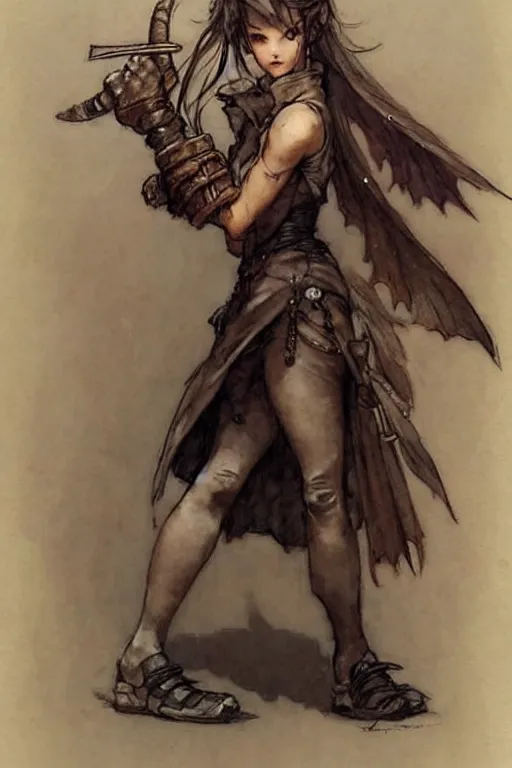 Prompt: ( ( ( ( ( 1 9 5 0 s vagrant story new characters. muted colors. ) ) ) ) ) by jean - baptiste monge!!!!!!!!!!!!!!!!!!!!!!!!!!!!!!