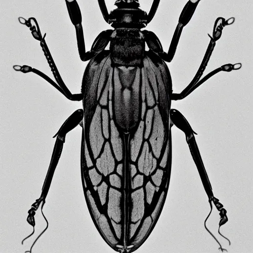 Image similar to bug, black and white, botanical illustration