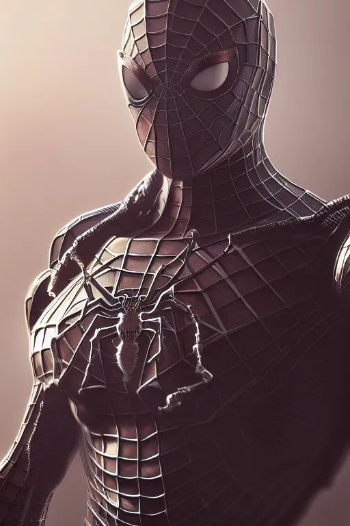 Image similar to T800 endoskeleton mixed with Spiderman, RPG Reference, art by ilya kuvshinov, artgerm, Alphonse mucha, and Greg Rutkowski, Trending on Artstation, octane render, Insanely Detailed, 8k, HD