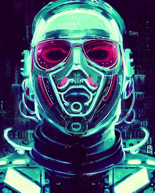 Prompt: detailed portrait ghost, cyberpunk futuristic neon, reflective puffy coat, decorated with traditional japanese ornaments by ismail inceoglu dragan bibin hans thoma greg rutkowski alexandros pyromallis nekro rene maritte illustrated, perfect face, fine details, realistic shaded, fine - face, pretty face