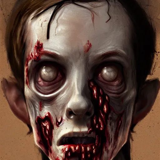 Image similar to head portrait of a slim and young stephen morrissey as a zombie acting coy, 7 days to die zombie, fine art, award winning, intricate, elegant, sharp focus, cinematic lighting, rimlight, digital painting, 8 k concept art, art by z. w. gu, art by brom, art by michael hussar, 8 k