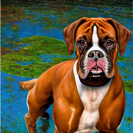 Boxer Dog Art - Watch Leah's Drawing Online - ItsaBoxerDogsLife