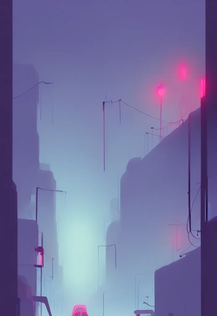 Image similar to by moebius and atey ghailan | a neon graveyard, mist, fog |