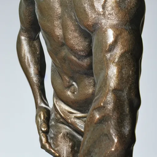 Image similar to bronze statue of Amongus