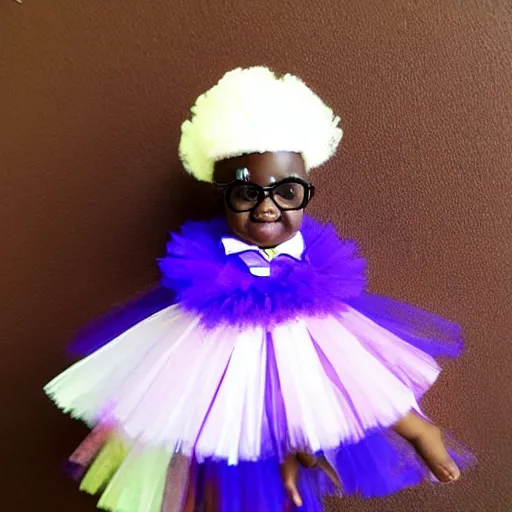 Prompt: bishop tutu wearing a tutu