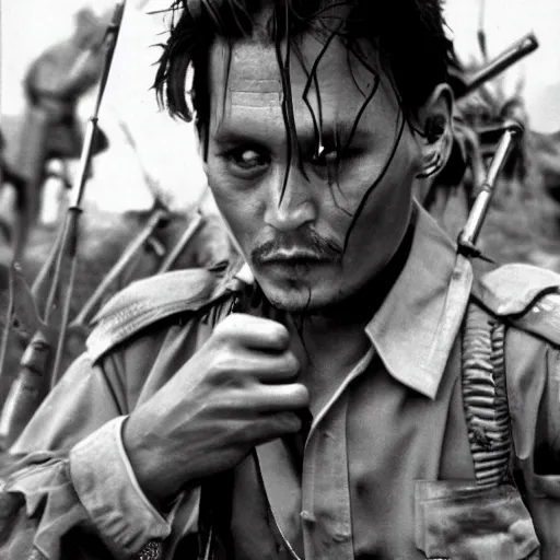 Image similar to johnny depp vietnam war photograph