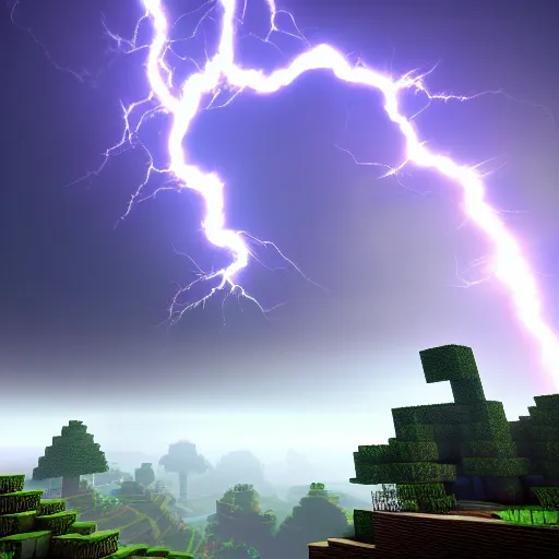 Image similar to render of minecraft, cinematic lightning, medium shot, mid - shot, highly detailed, trending on artstation, unreal engine 4 k, cinematic wallpaper