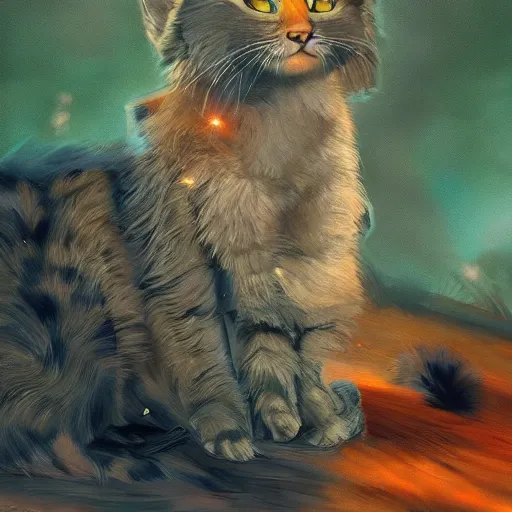 Warrior Cats Realistic Art · Creative Fabrica