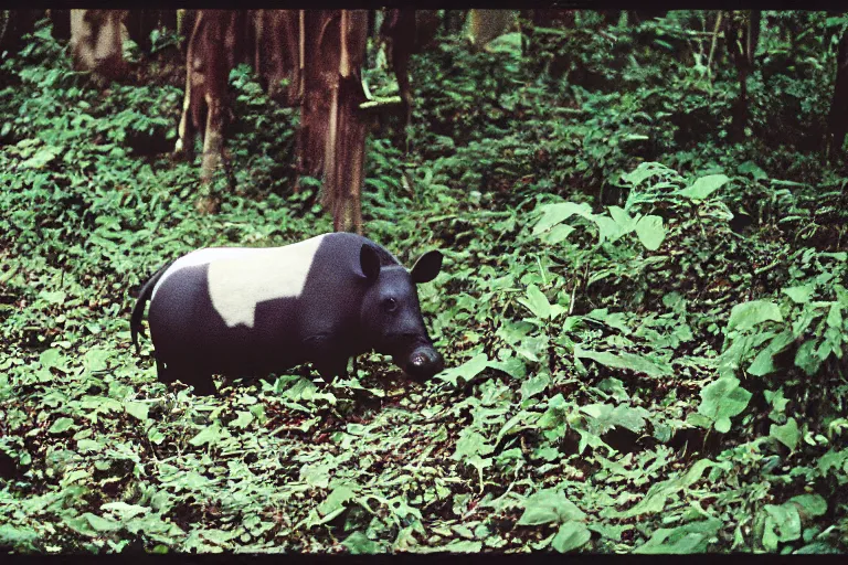 Image similar to a photo of a pichu tapir in its natural habitat, kodak ektachrome e 1 0 0 photography