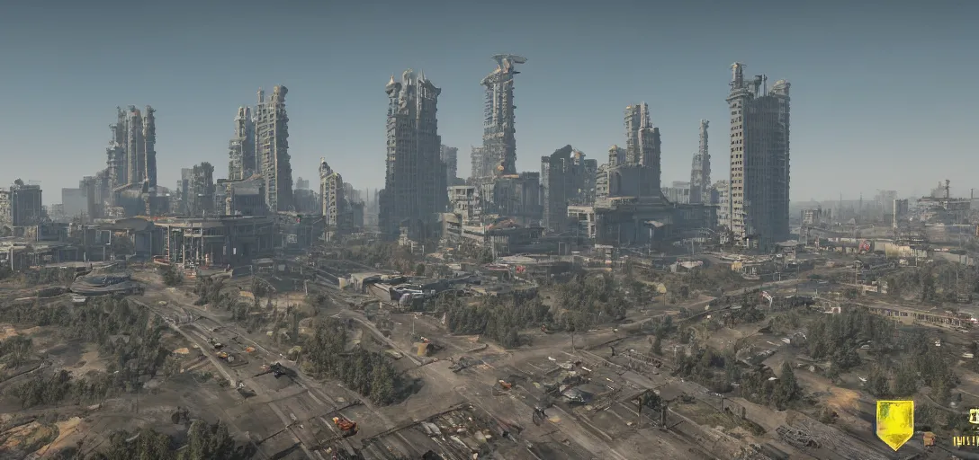 Prompt: Photo of Beijing in the Fallout Universe, 8K, daytime, high quality