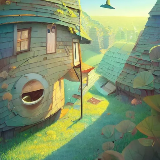 Image similar to cartoon face gediminas pranckevicius from all perspectives by rhads, makoto shinkai and lois van baarle, ilya kuvshinov, rossdraws global illumination