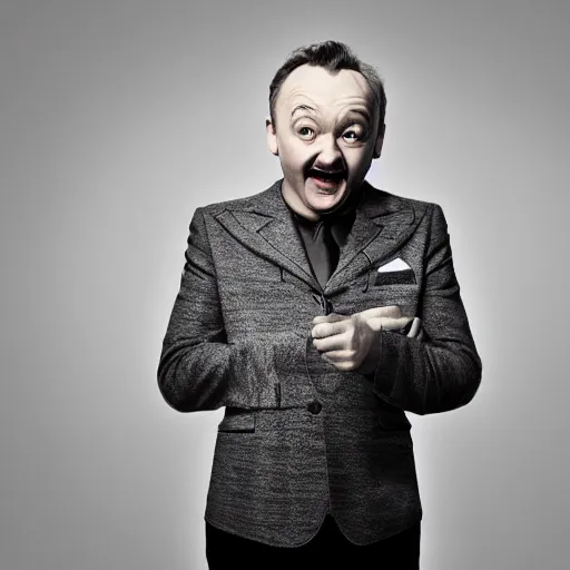 Prompt: bob mortimer acting silly