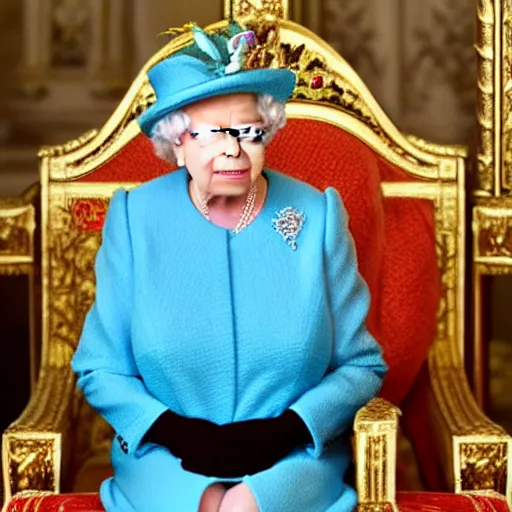 Image similar to Queen Elizabeth's fursona