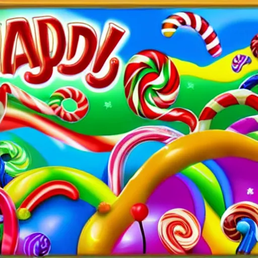 Image similar to candy land