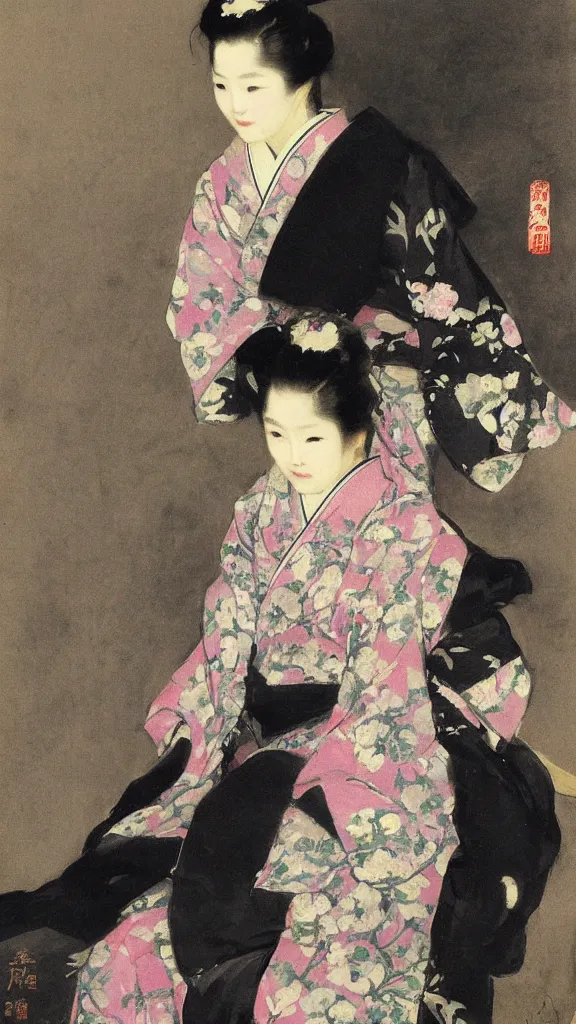 Image similar to a japanese kiseru painted by john singer sargent