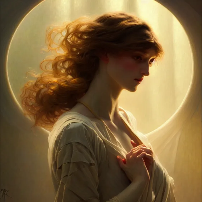 Prompt: being of light, diffuse lighting, fantasy, intricate, elegant, highly detailed, lifelike, photorealistic, digital painting, artstation, illustration, concept art, smooth, sharp focus, art by john collier and albert aublet and krenz cushart and artem demura and alphonse mucha