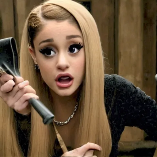Prompt: Ariana Grande in the inglourious basterds