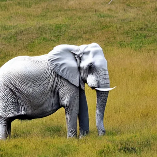 Prompt: albino elephant