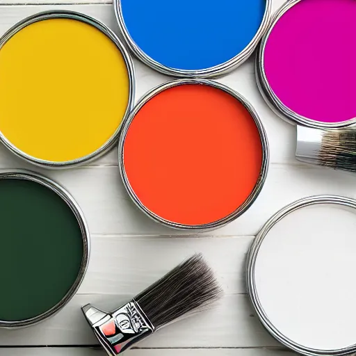 Image similar to can of paint, minimal, modern