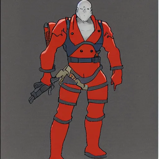 Image similar to PSX JRPG Character Portrait of GI Joe Stormshadow