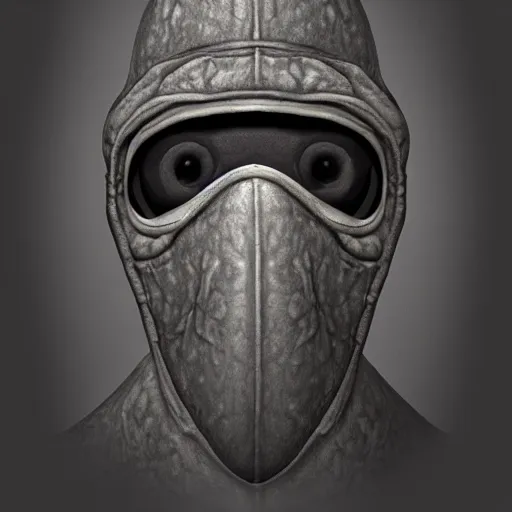 Image similar to teenage plague doctor yearbook photo. extremely lush lifelike detail. award - winning digital art by ansel adams, roger deakins, steichen. surreal scientific photoillustration, masterpiece, artstation, shutterstock polycount contest winner, biomorphic. child larva plague doctor