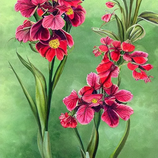 Prompt: beautiful botanical painting