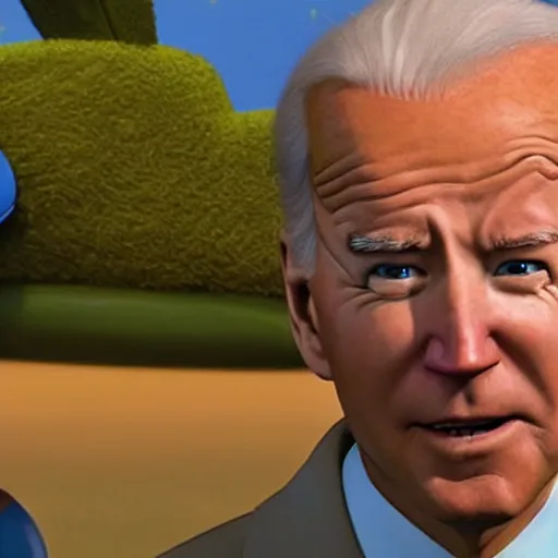 Image similar to joe biden in the movie a bugs life, film still, cinematic lighting