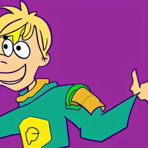 Image similar to that's not craig mccracken's art style you dumb bot also the dumbest boy in history, blond boy, 2 0 0 0 s cartoon, sharp edges cartoon, goofy cartoon