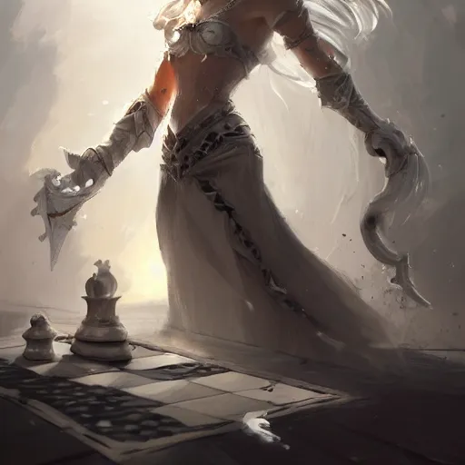 Image similar to a portrait of a white chess pawn piece, a white chess pawn piece, battlefield background, bright art masterpiece artstation. 8 k, sharp high quality artwork in style of jose daniel cabrera pena and greg rutkowski, concept art by tooth wu, blizzard warcraft artwork, hearthstone card game artwork, chess pawn