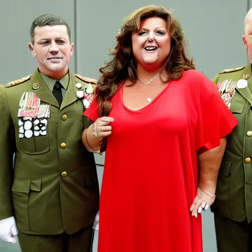 Image similar to Abby Lee Miller as a military dictator