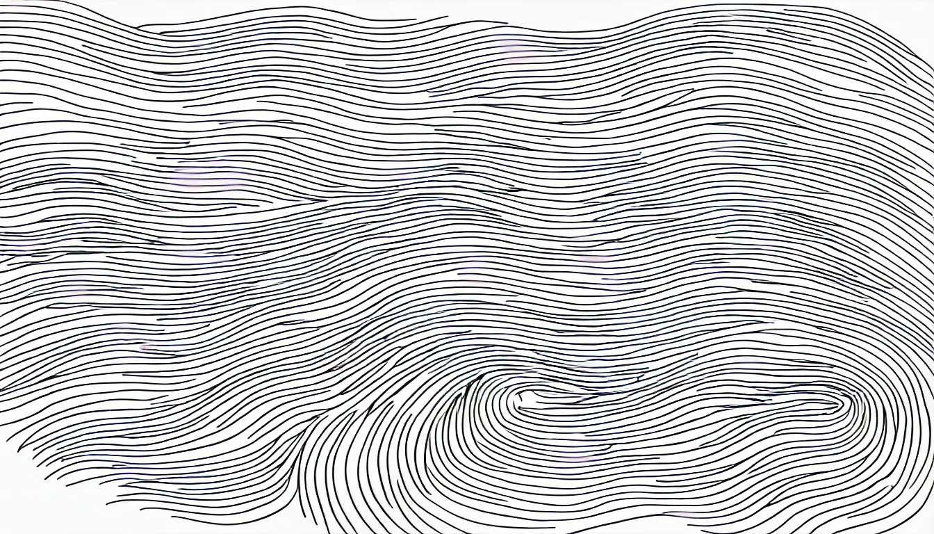 Image similar to elegant one line drawing of an ocean wave, the minimalist wave